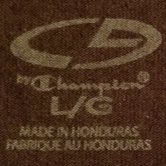 Champion Black V-Neck Cotton Tee - Picture 2 of 4